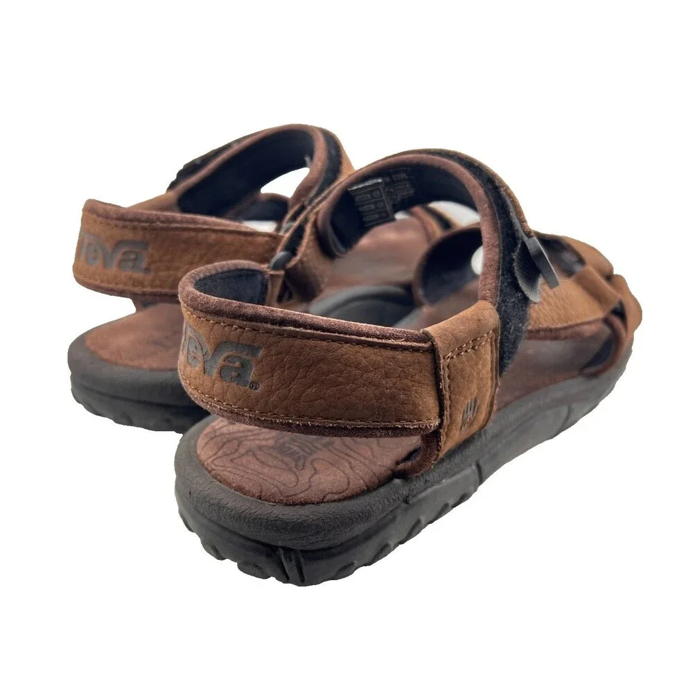 TEVA Brown Leather Sandals Women's 11 Outdoor Trail Summer Travel Garden 1371